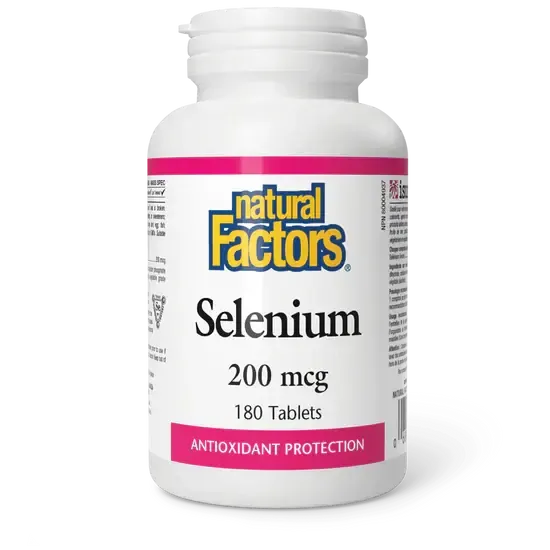 NATURAL FACTORS SELENIUM 200MCG 180 TABS