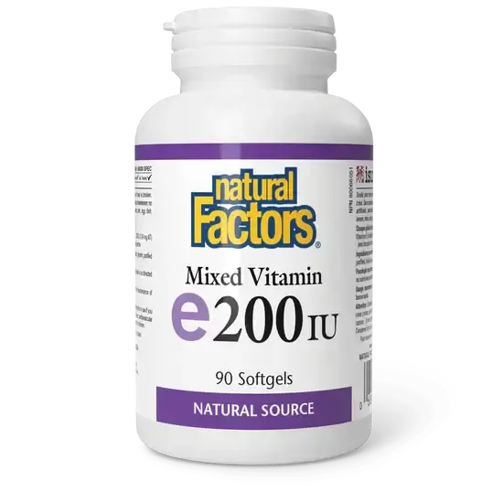 NATURAL FACTORS VITAMIN E 200 IU 90 SOFTGELS