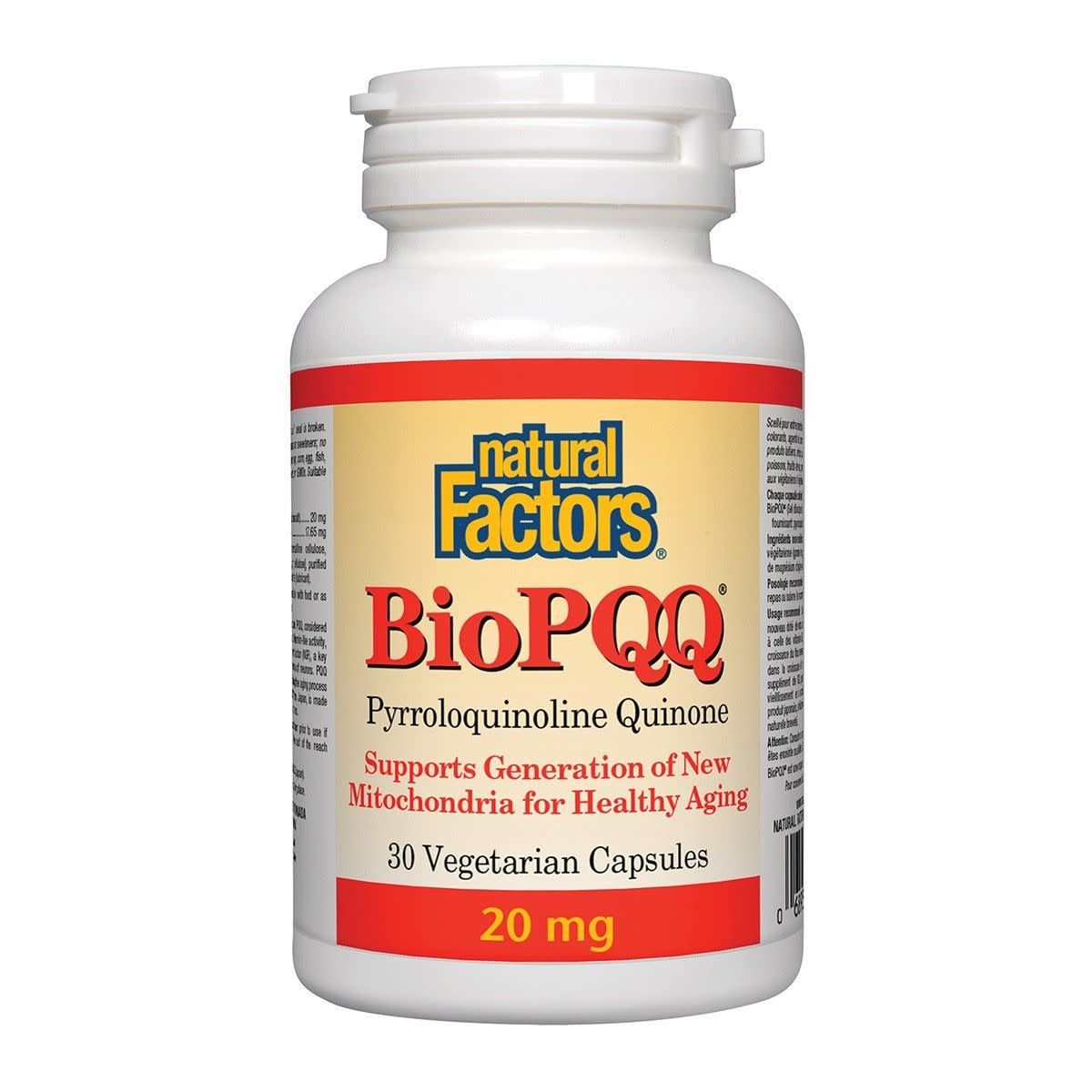NATURAL FACTORS BIO PQQ (20MG) 30 VEGICAPS