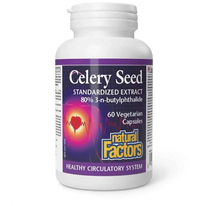 NATURAL FACTORS CELERY SEED 60 VEGICAPS