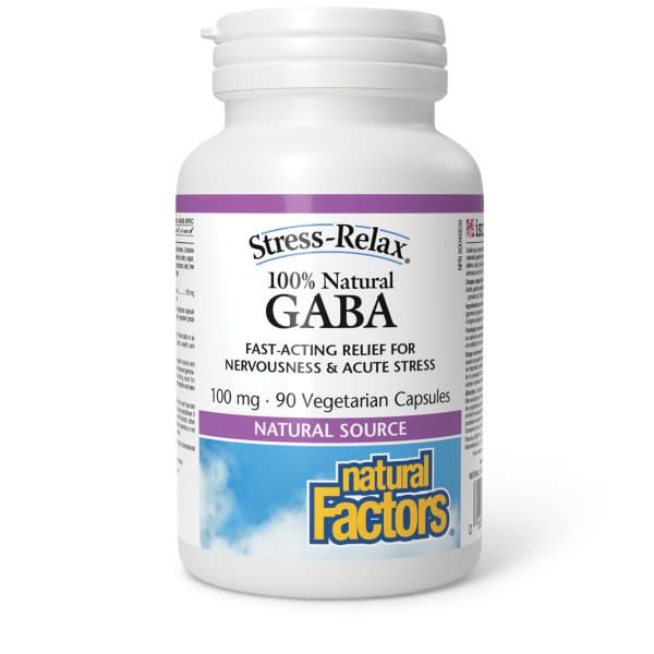 NATURAL FACTORS GABA 100MG 90 VEGICAPS
