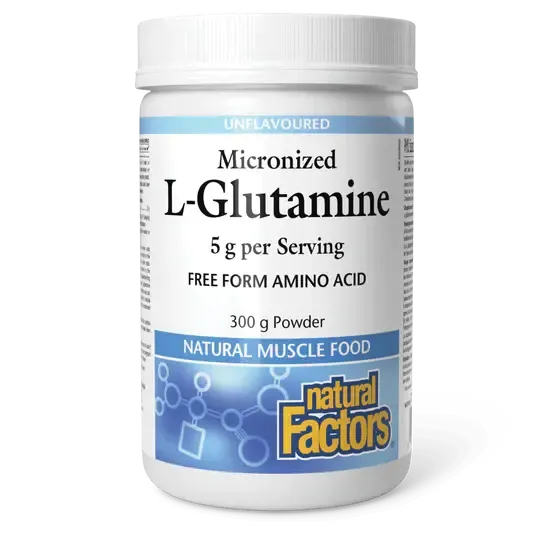 NATURAL FACTORS L-GLUTAMINE (5G) (MICRONIZED) 300G