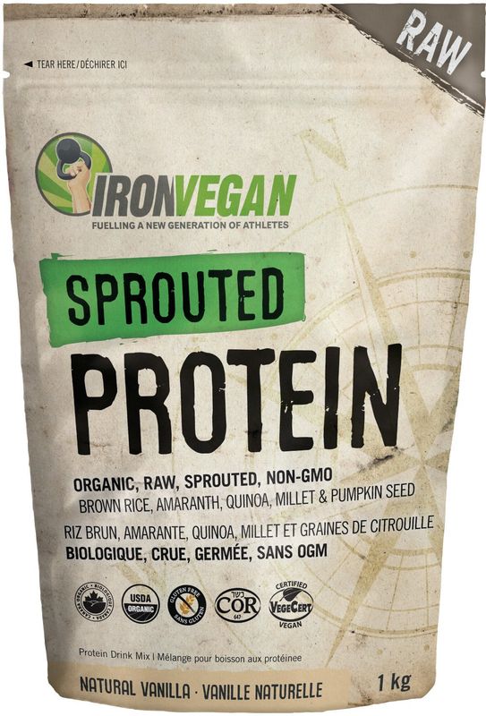 IRON VEGAN SPROUTED VANILLA PROTEIN 1KG