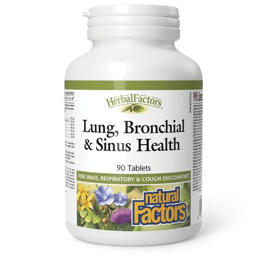 NATURAL FACTORS LUNG BRONCHIAL &amp; SINUS HEALTH 90 TABS