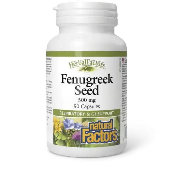NATURAL FACTORS FENUGREEK SEED 90 CAPS
