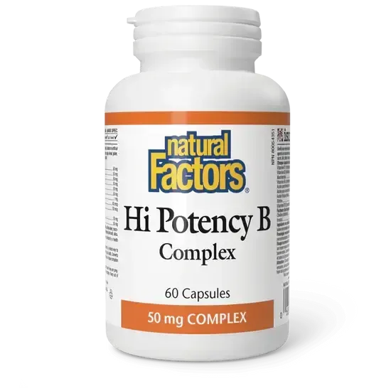 NATURAL FACTORS HI POTENCY B COMPLEX 60 CAPS