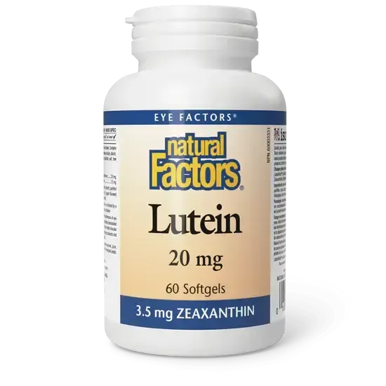 NATURAL FACTORS LUTEIN 20MG 60 CAPS
