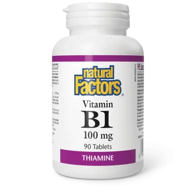 NATURAL FACTORS B1 100MG 90 TABS NATURAL FACTORS B1 100MG 90 TABS