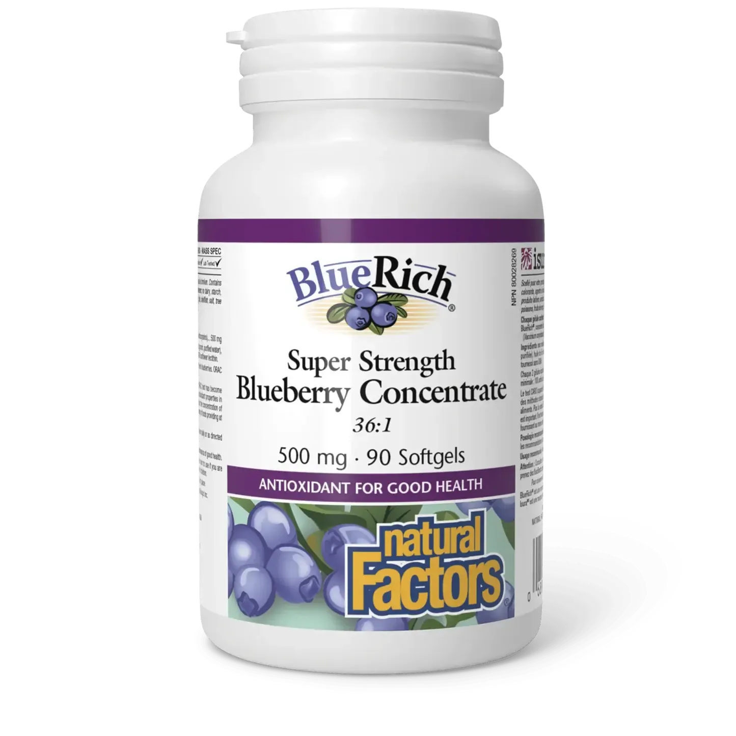 NATURAL FACTORS BLUERICH 500MG 90 SOFTGEL