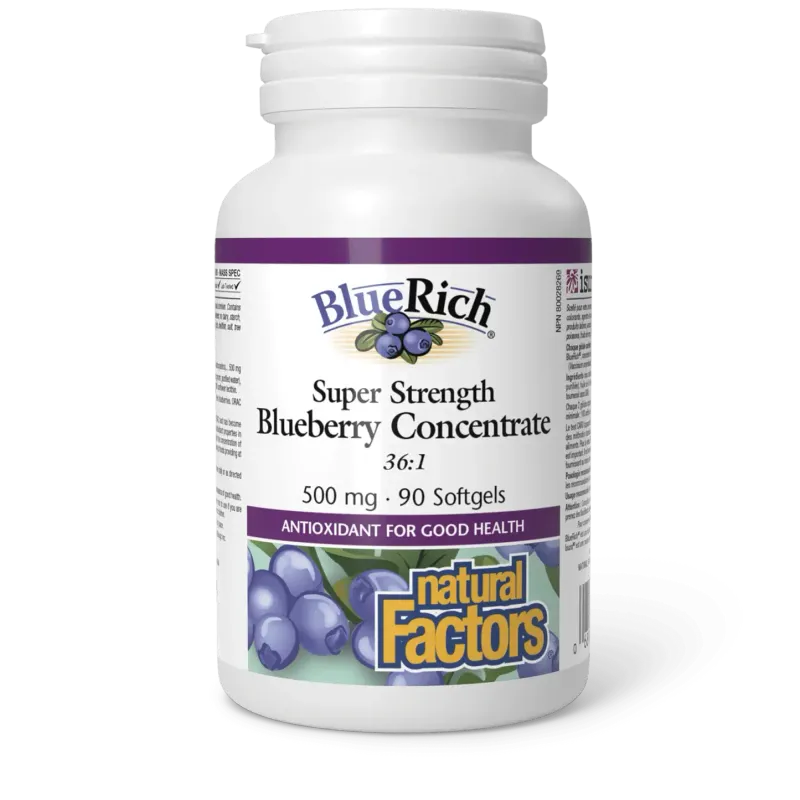 NATURAL FACTORS BLUERICH 500MG 90 SOFTGEL