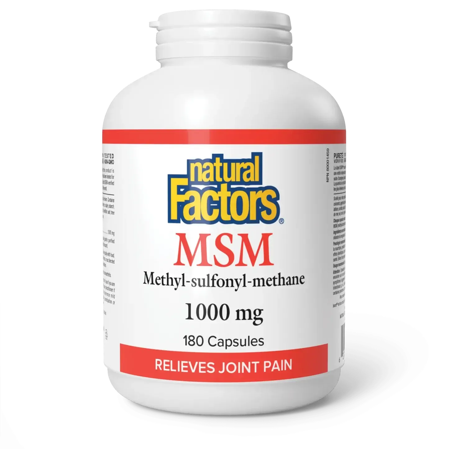 NATURAL FACTORS MSM 1000MG 180 CAPS