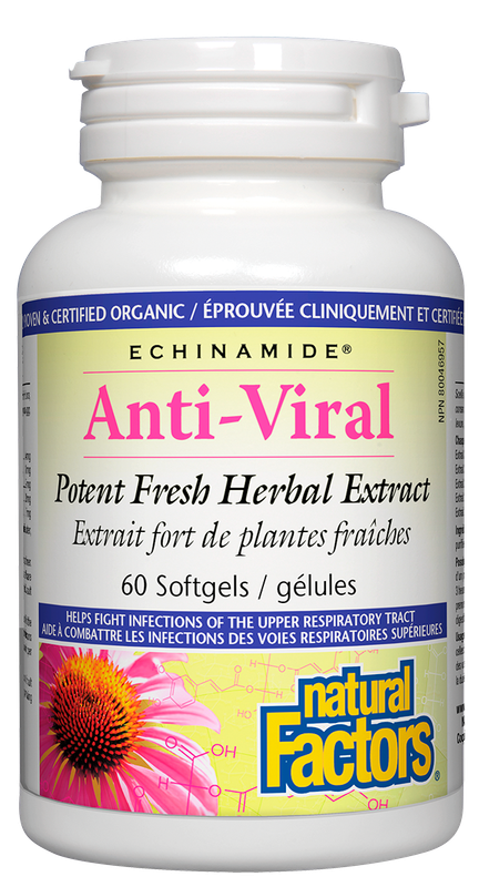 NATURAL FACTORS ECHINAMIDE ANTI-VIRAL 60 SOFTGELS