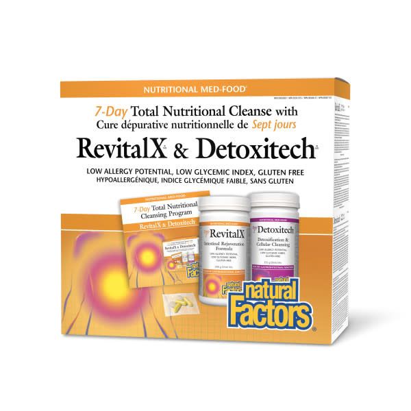 NATURAL FACTORS REVITALX &amp; DETOXITECH 7 DAY CLEANSING KIT
