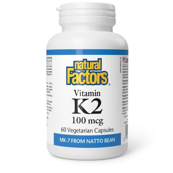 NATURAL FACTORS VITAMIN K2 100MCG 60 VEGICAPS