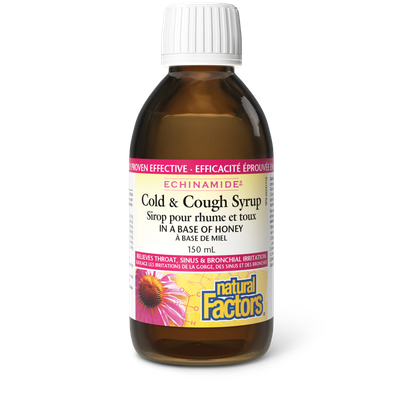 NATURAL FACTORS ECHINAMIDE ANTI COLD COLD &amp; COUGH SYRUP 150ML