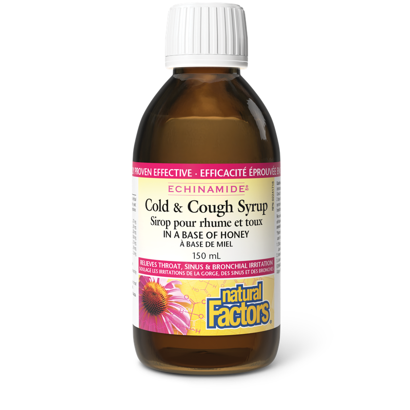 NATURAL FACTORS ECHINAMIDE ANTI COLD COLD &amp; COUGH SYRUP 150ML