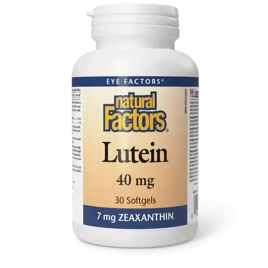 NATURAL FACTORS LUTEIN 40MG 30 CAPS