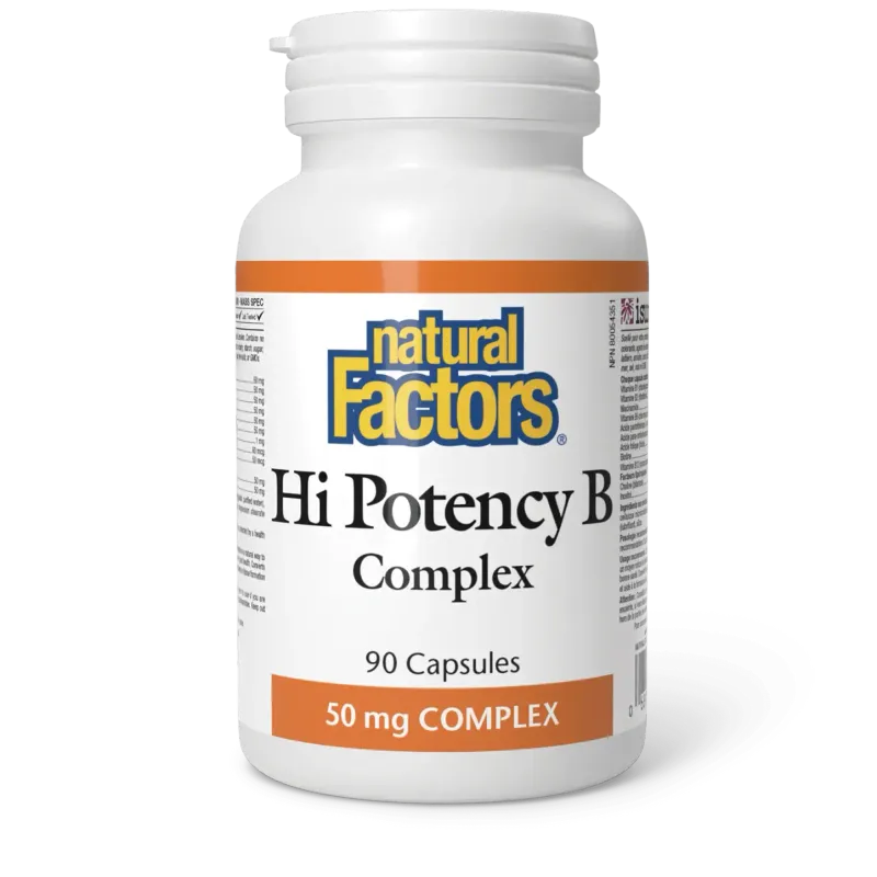 NATURAL FACTORS HI POTENCY B COMPLEX 90 CAPS