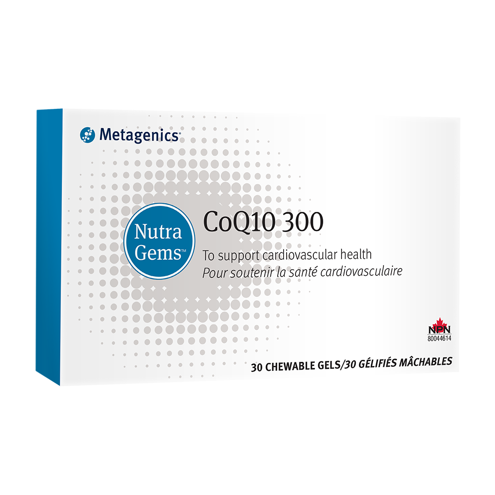 METAGENICS NUTRAGEMS COQ10 300 30 CHEWABLES GEMS
