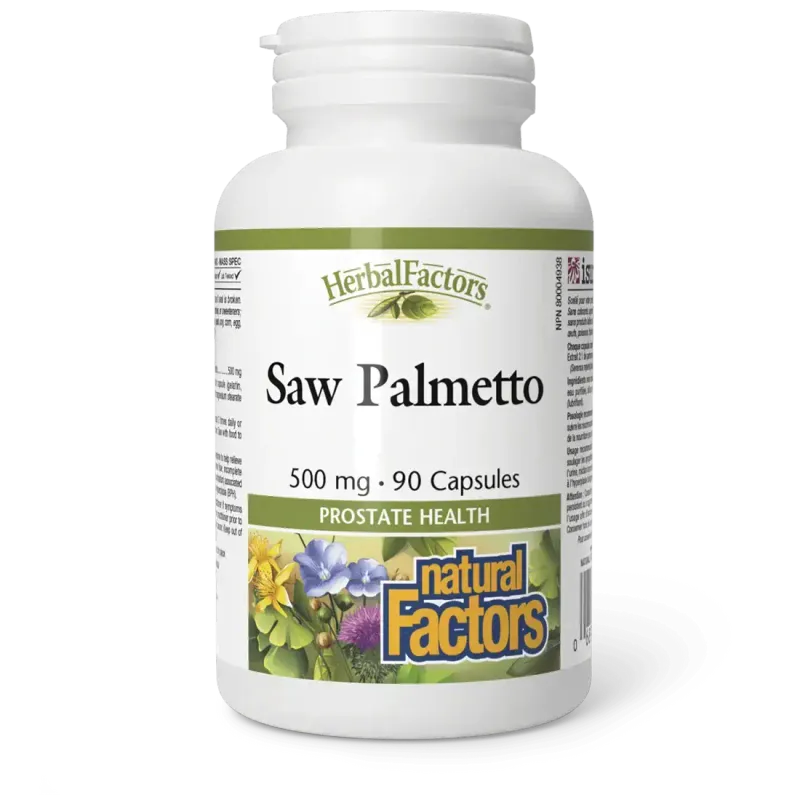 NATURAL FACTORS SAW PALMETTO (500MG) 90 CAPS