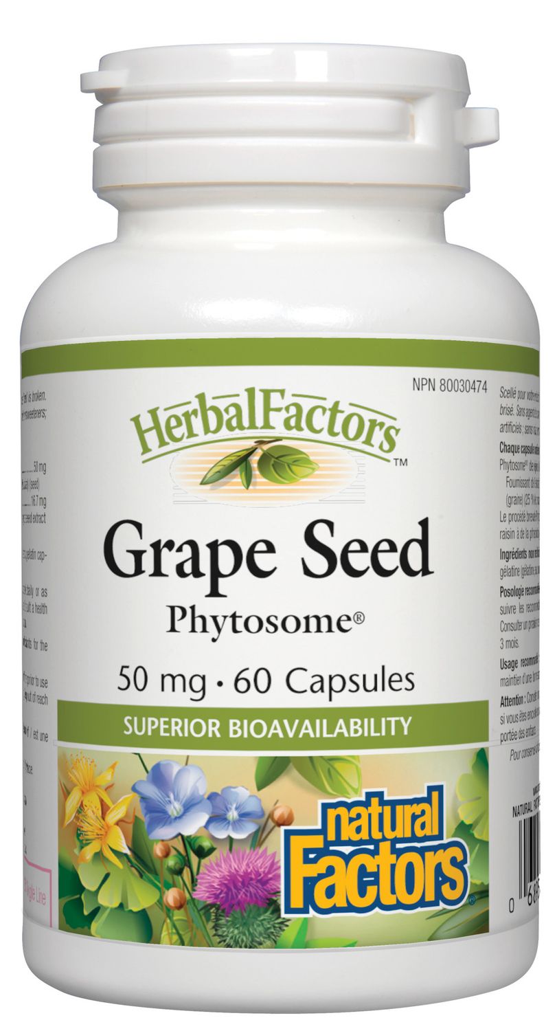 NATURAL FACTORS GRAPESEED PHYTOSOME (50MG) 60 CAPS