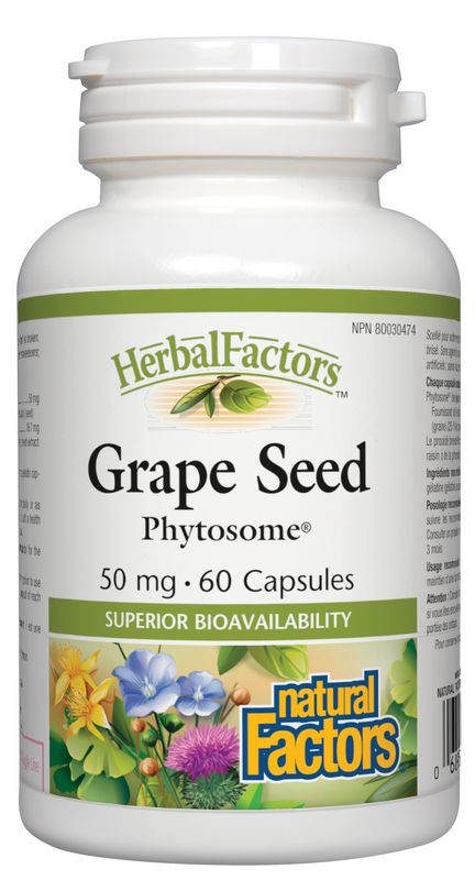 NATURAL FACTORS GRAPESEED PHYTOSOME (50MG) 60 CAPS