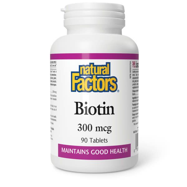 NATURAL FACTORS BIOTIN 300MCG 90 TABS