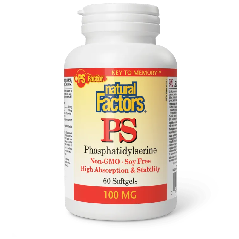 NATURAL FACTORS PS PHOSPHATIDYLSERINE 100MG 60 SOFTGELS