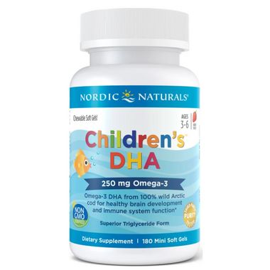 NORDIC NATURALS CHILDREN'S DHA STRAWBERRY 180 SOFT GELS