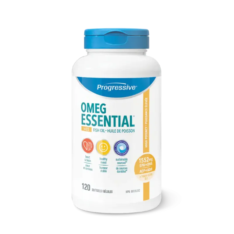 PROGRESSIVE OMEGESSENTIAL +D 120 SOFTGELS