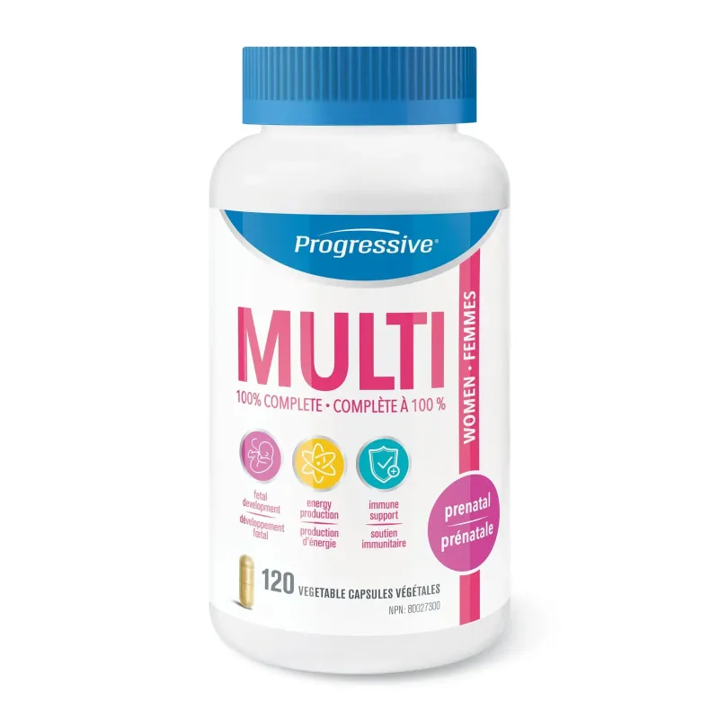 PROGRESSIVE MULTI PRENATAL 120 VEGICAPS