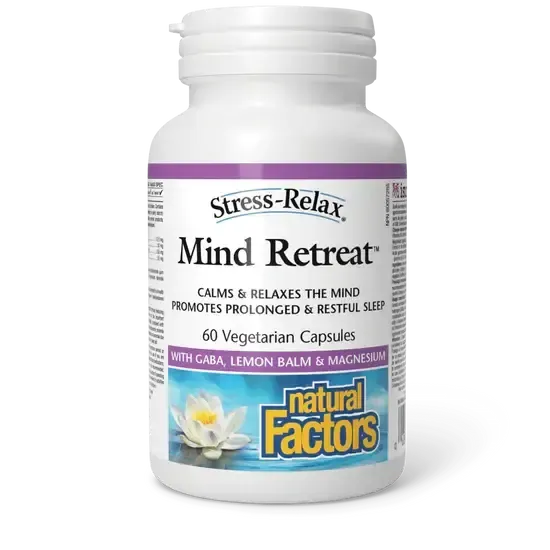 NATURAL FACTORS STRESS RELAX MIND RETREAT 60 VEGICAPS