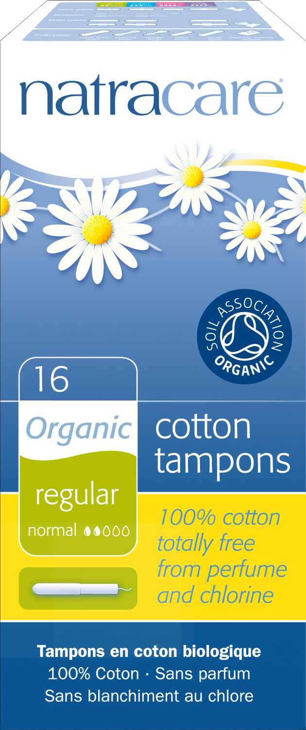 NATRACARE TAMPONS - REGULAR - WITH APPLICATOR 16 COUNT