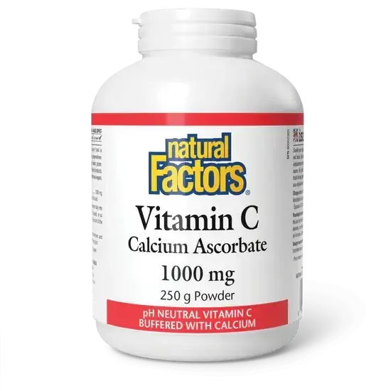 NATURAL FACTORS VITAMIN C (CALCIUM ASCORBATE) (1000MG) POWDER 250G