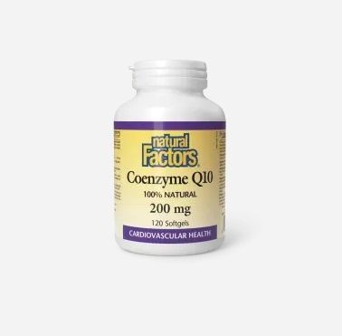 NATURAL FACTORS COQ10 200MG 120 SOFTGELS