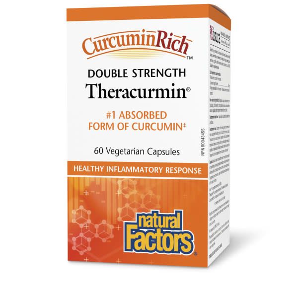 NATURAL FACTORS DOUBLE STRENGTH THERACURMIN (60MG) 60 VEGICAPS