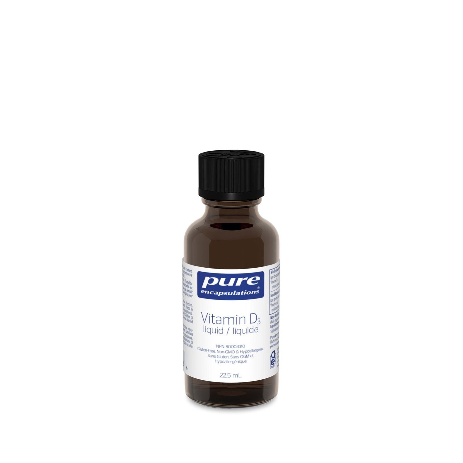 PURE ENCAPSULATIONS VITAMIN D3 LIQUID (1000IU) 22.5ML