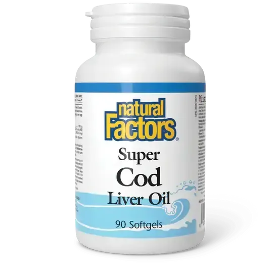 NATURAL FACTORS SUPER COD LIVER OIL 90 SOFTGELS