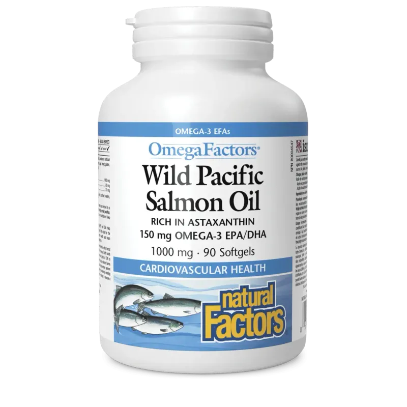 NATURAL FACTORS WILD PACIFIC SALMON OIL 90 SOFTGELS