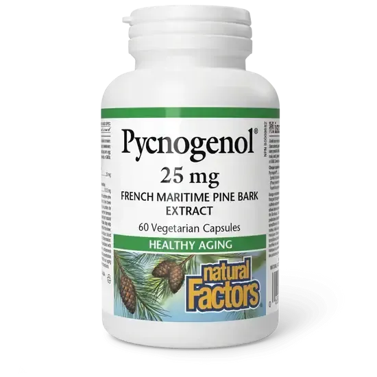 NATURAL FACTORS PYCNOGENOL 25MG 60 CAPS