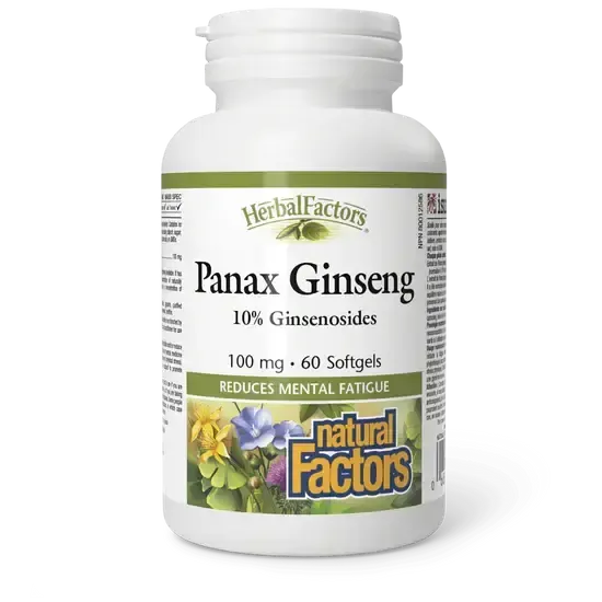 NATURAL FACTORS PANAX GINSENG (100MG) 60 SOFTGELS