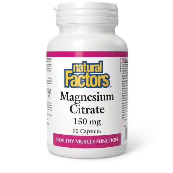 NATURAL FACTORS MAGNESIUM CITRATE 150MG 90 CAPS