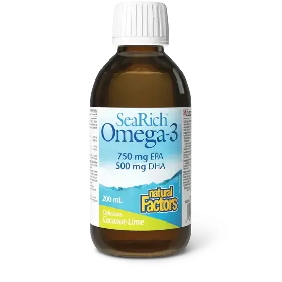 NATURAL FACTORS SEA RICH OMEGA-3 COCONUT LIME 200ML
