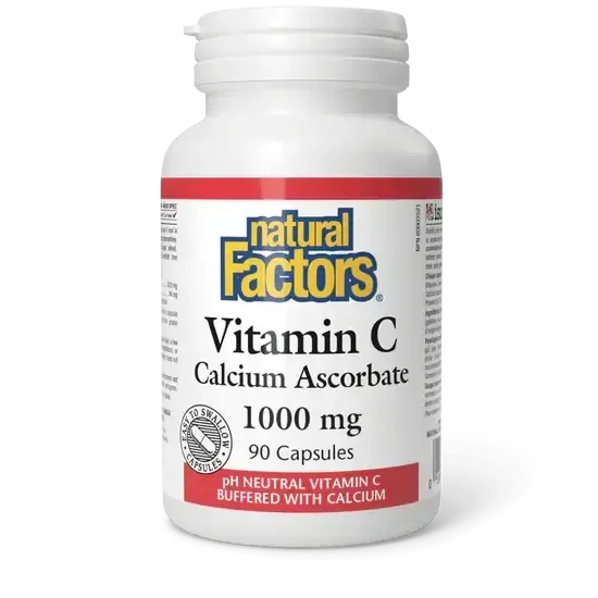 NATURAL FACTORS VITAMIN C (CALCIUM ASCORBATE) 1000MG 90 CAPS