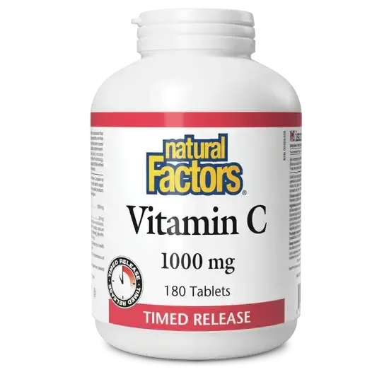 NATURAL FACTORS VITAMIN C 1000MG TIME RELEASE 180 TABS