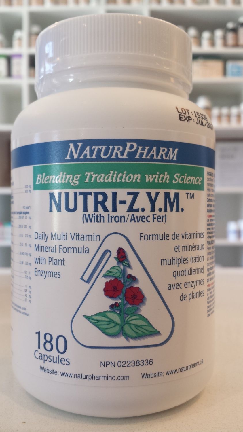 NATURPHARM NUTRI-Z.Y.M. WITH IRON 180 CAPS
