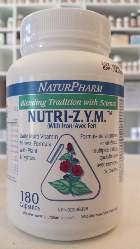NATURPHARM NUTRI-Z.Y.M. WITH IRON 180 CAPS