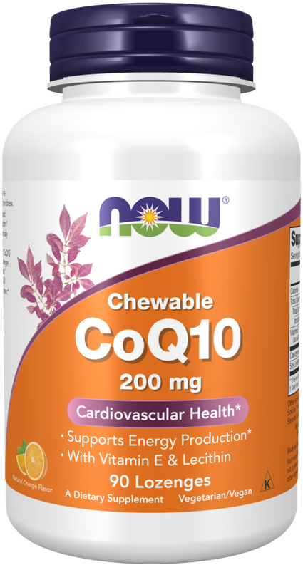 NOW CO Q10 CHEWABLES 200MG 30 LOZENGENS