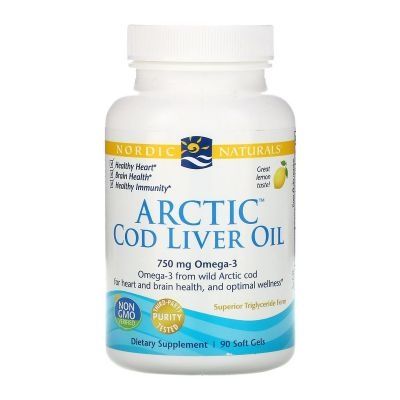 NORDIC NATURALS ARCTIC COD LIVER CAPS LEMON 90 SOFTGELS