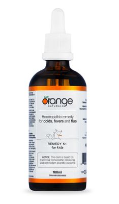 ORANGE REMEDY K1 (FORMERLY COLD + FLU) HOMEOPATHIC (KIDS) 100ML